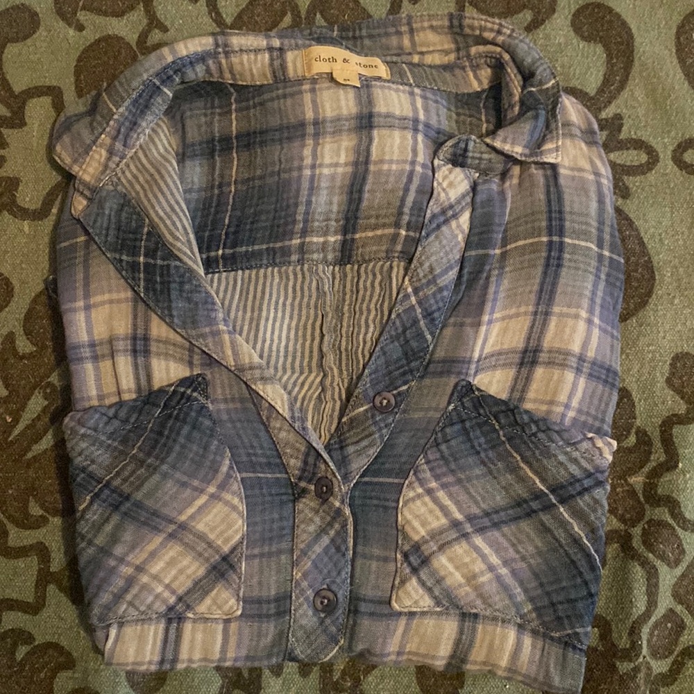 Cloth and stone anthropology top size medium